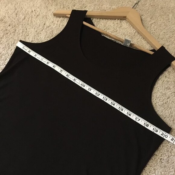 Josephine Chaus Studio Espresso Brown Ribbed Rayon Blend Tank Top - Picture 7 of 10